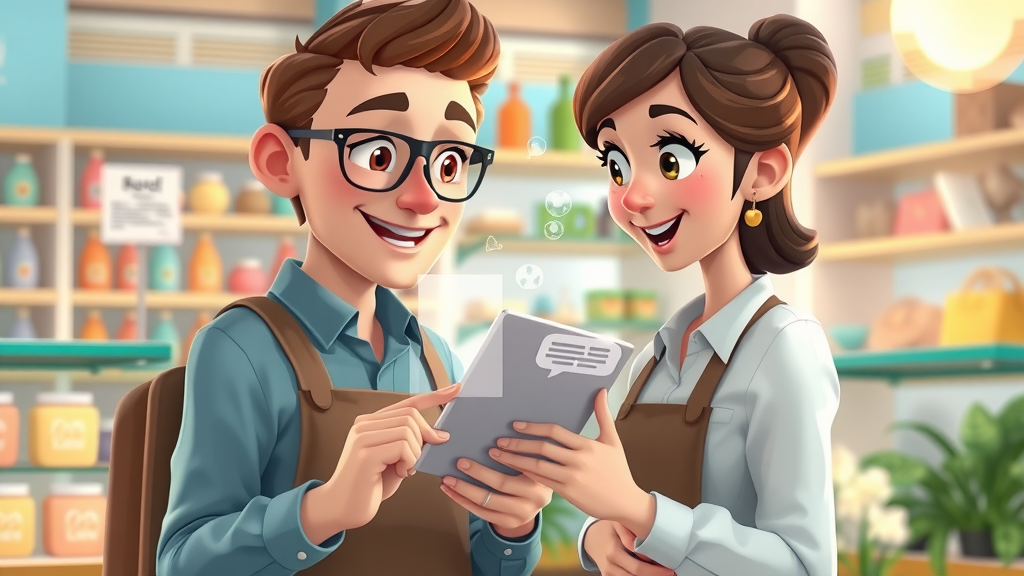 small business owner engaging with customers on social media marketing small business platform