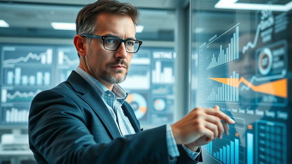 video marketing strategy: marketing manager analyzing campaign frameworks on digital whiteboard