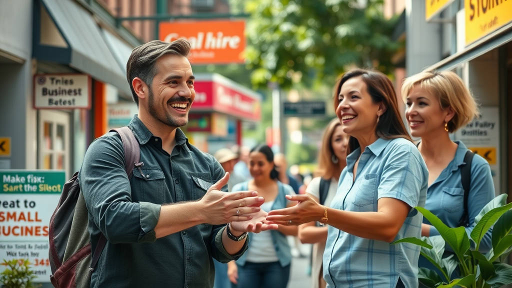 local seo tips for small business owners dynamic cityscape