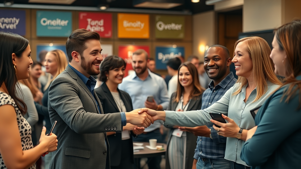 affordable marketing ideas networking event small business owners collaborating