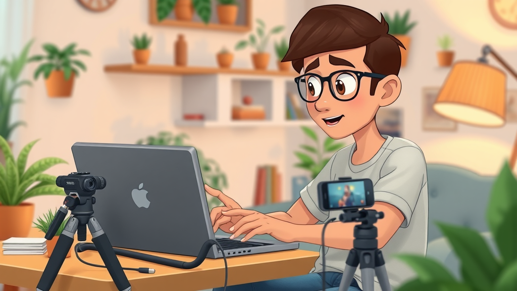 video marketing strategies editing video content on a budget using a laptop