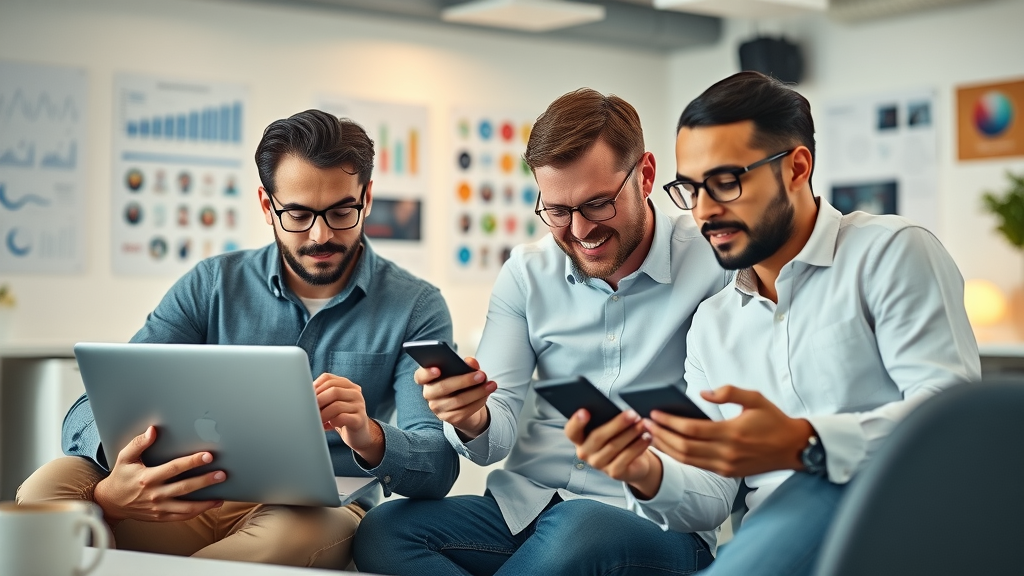 small business owners comparing social media platforms for business success