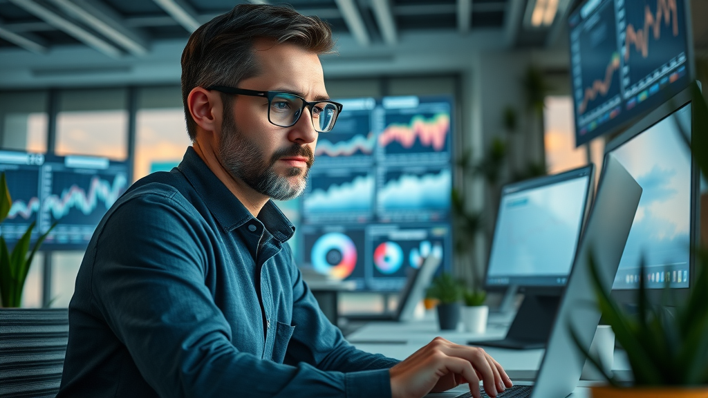 SEO expert checking keyword rankings for small business