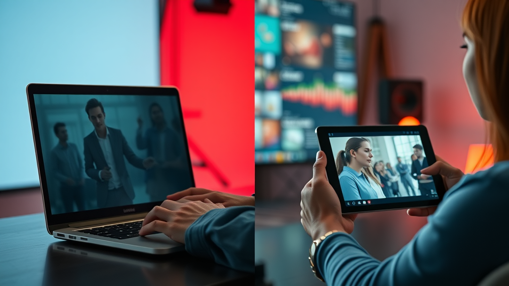 Comparison of display ad versus video ad engagement digital ad